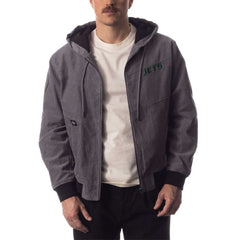 New York Jets  The Wild Collective Corduroy Bomber Full-Zip Jacket