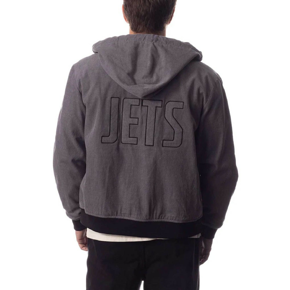 New York Jets  The Wild Collective Corduroy Bomber Full-Zip Jacket