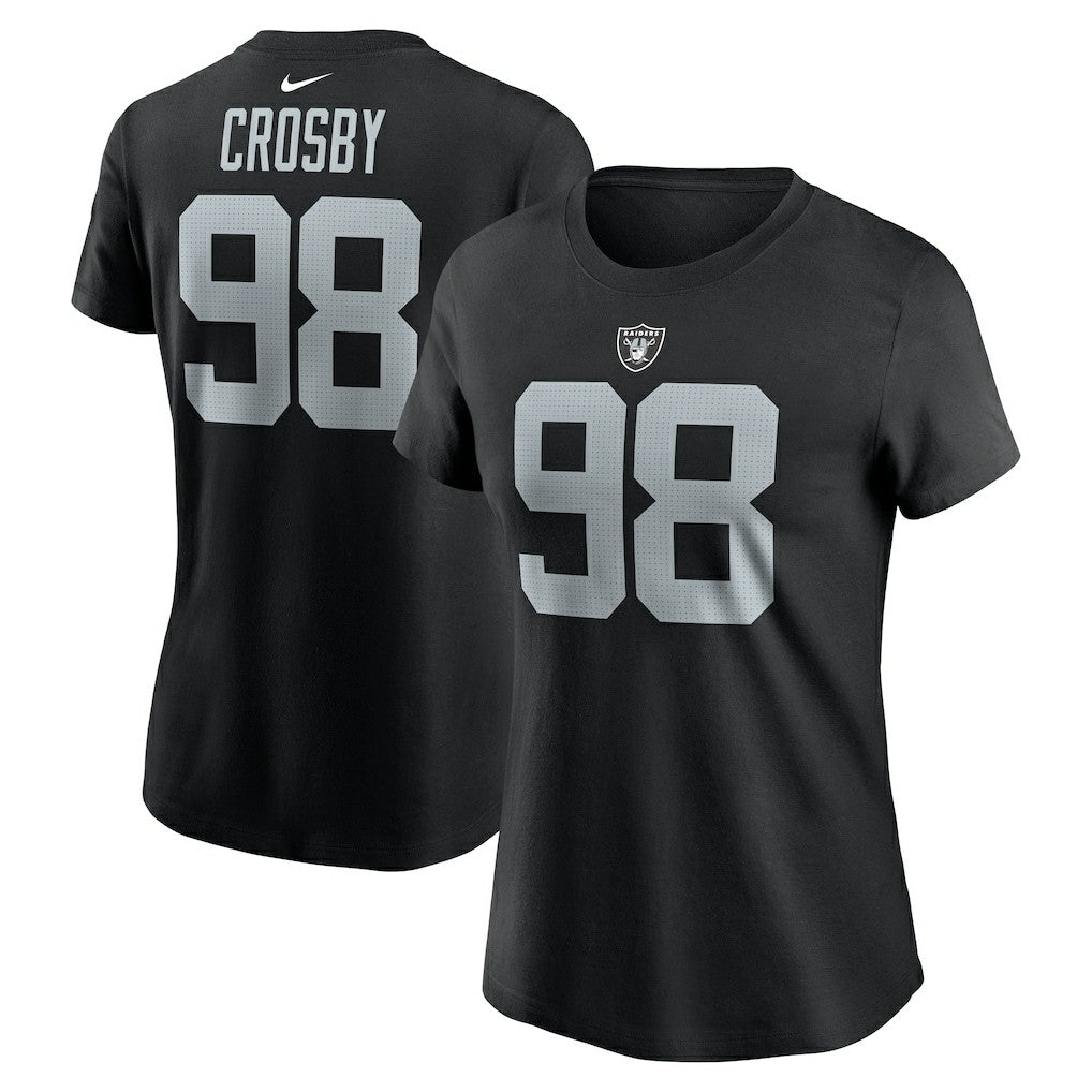 Las Vegas Raiders Nike Maxx Crosby  Women's Player Name & Number T-Shirt