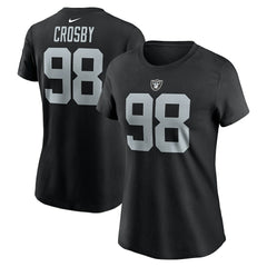 Las Vegas Raiders Nike Maxx Crosby  Women's Player Name & Number T-Shirt