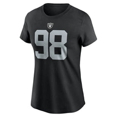 Las Vegas Raiders Nike Maxx Crosby  Women's Player Name & Number T-Shirt