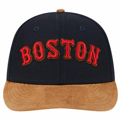 Boston Red Sox New Era Team Suede Visor Low Profile 59FIFTY Fitted Hat | MLB US