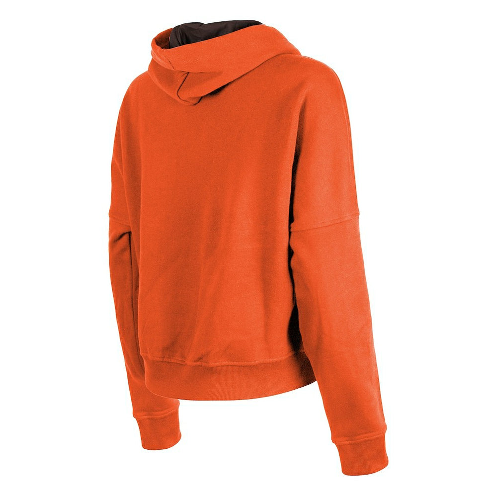 Cleveland Browns New Era Women's Throwback Boxy Pullover Hoodie