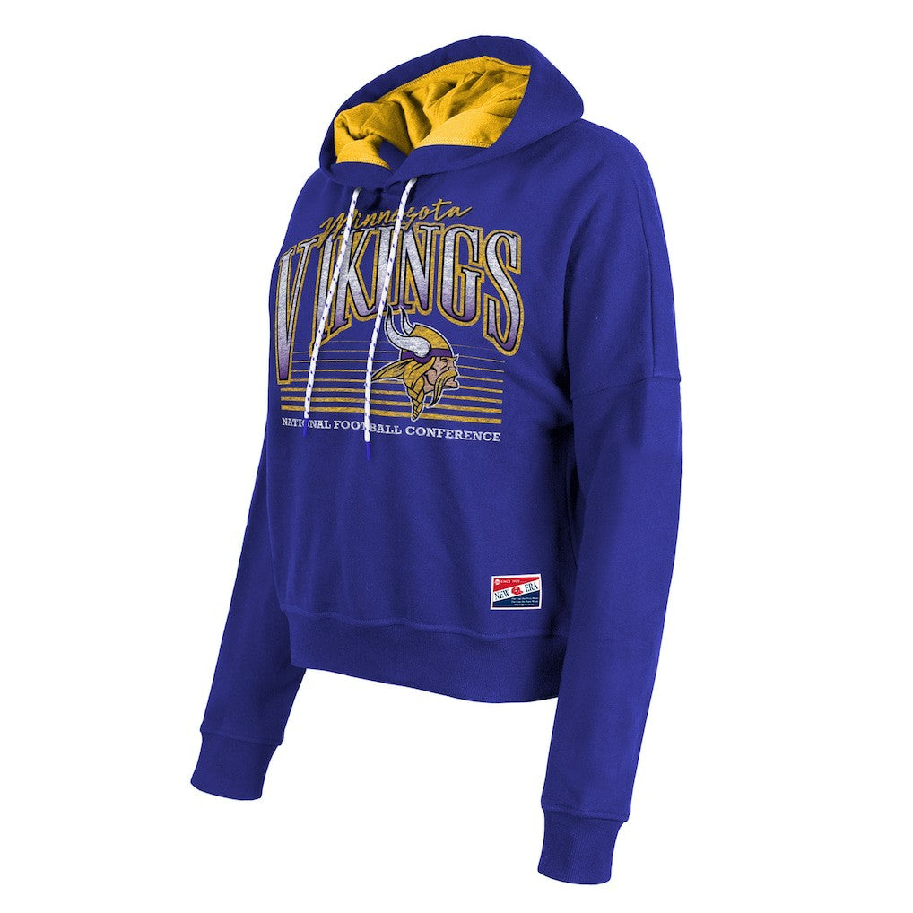 Minnesota Vikings New Era Women's Boxy Pullover Hoodie
