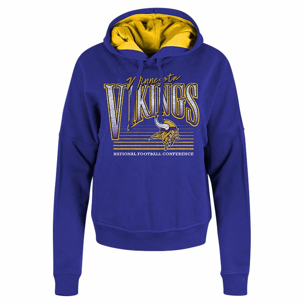 Minnesota Vikings New Era Women's Boxy Pullover Hoodie