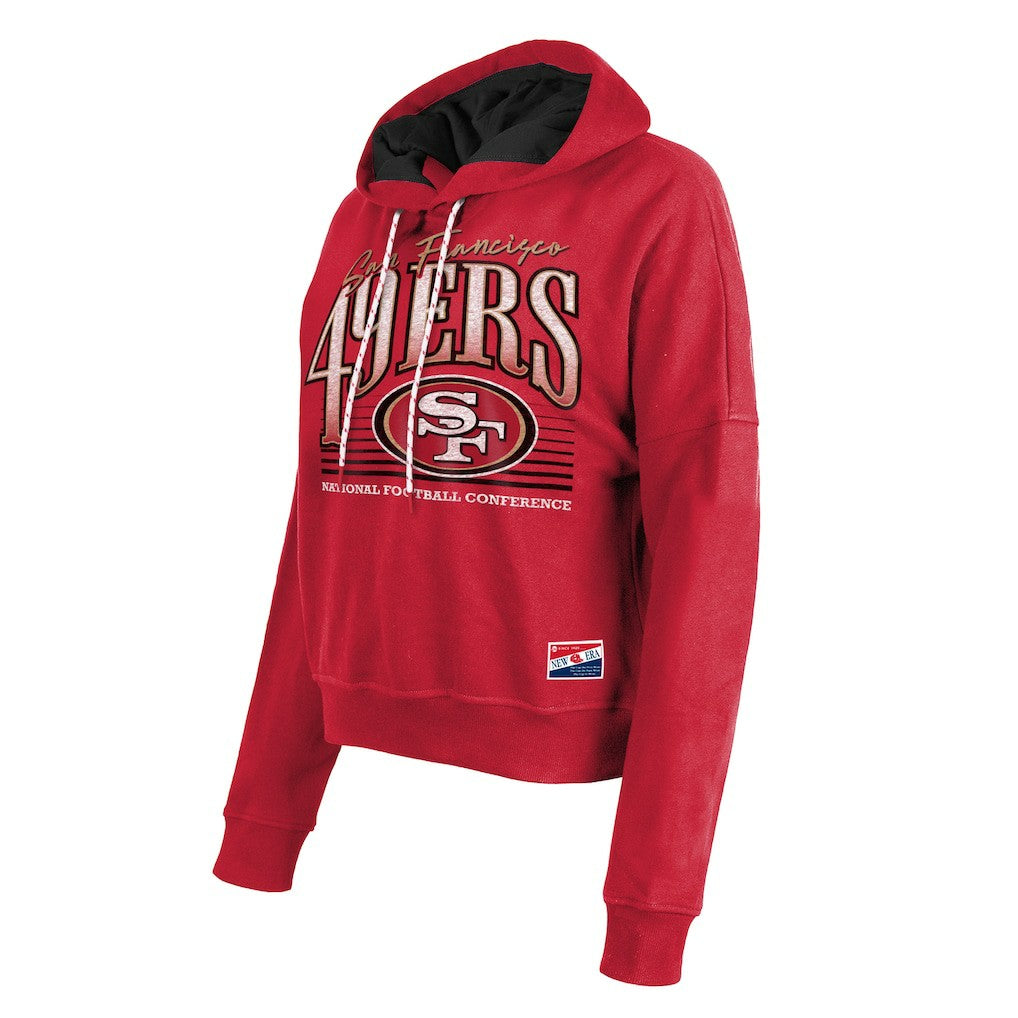 San Francisco 49ers New Era Women's Boxy Pullover Hoodie