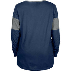 Dallas Cowboys New Era Women's Lace-Up Notch-Neck Long Sleeve T-Shirt