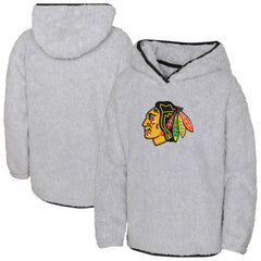 Chicago Blackhawks Girls Youth Ultimate Teddy Fleece Pullover Hoodie For Sale
