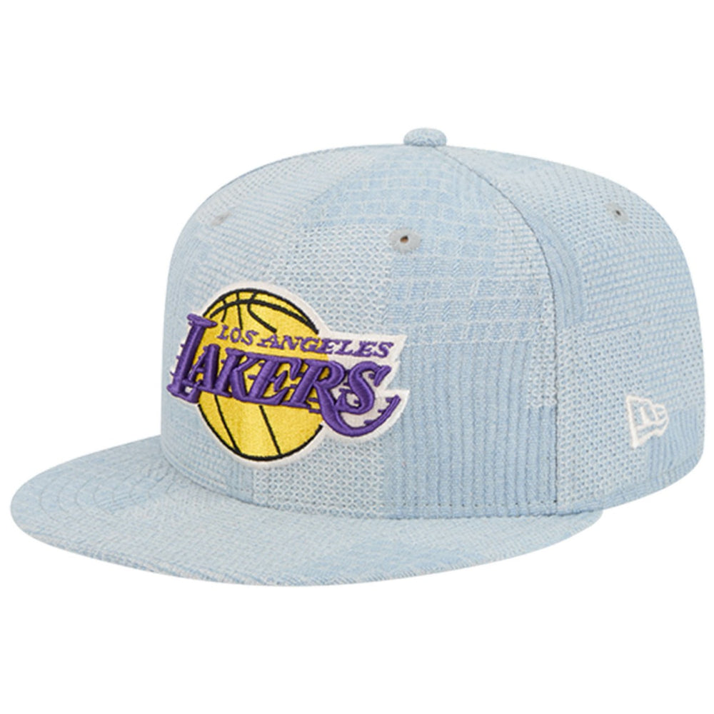 Los Angeles Lakers Injection Denim Patchwork 9FIFTY Snapback Hat Online