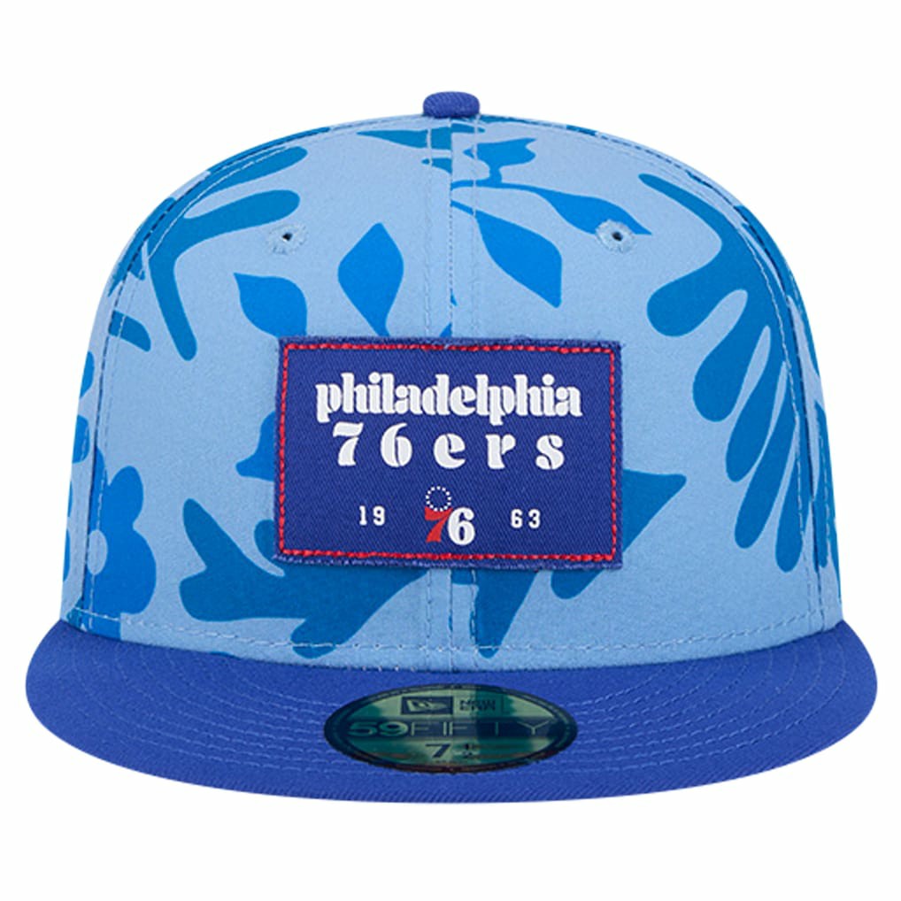 Philadelphia 76ers Palm Fronds 2-Tone 59FIFTY Fitted Hat On Sale
