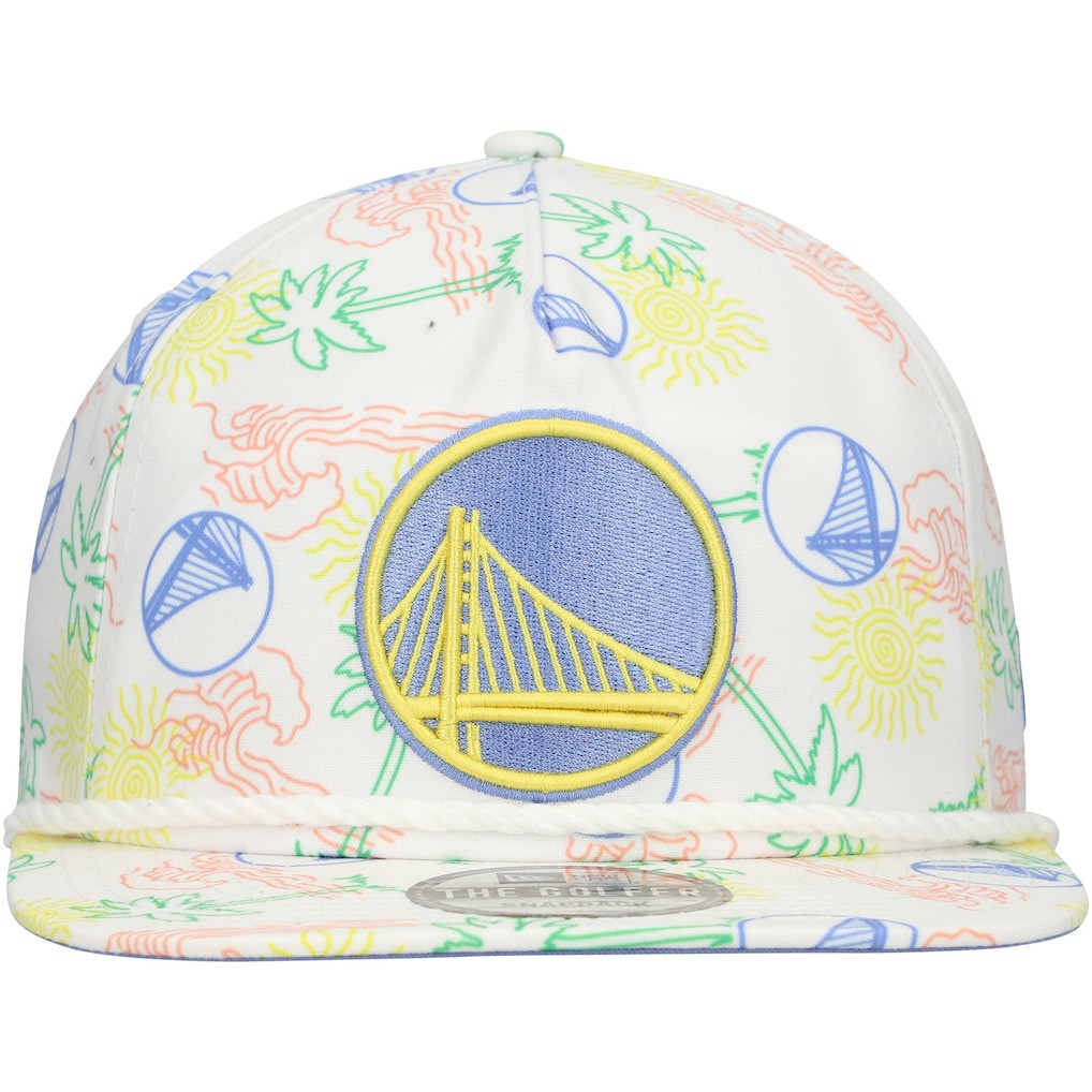 Golden State Warriors Palm Trees and Waves Golfer Adjustable Hat sale Online