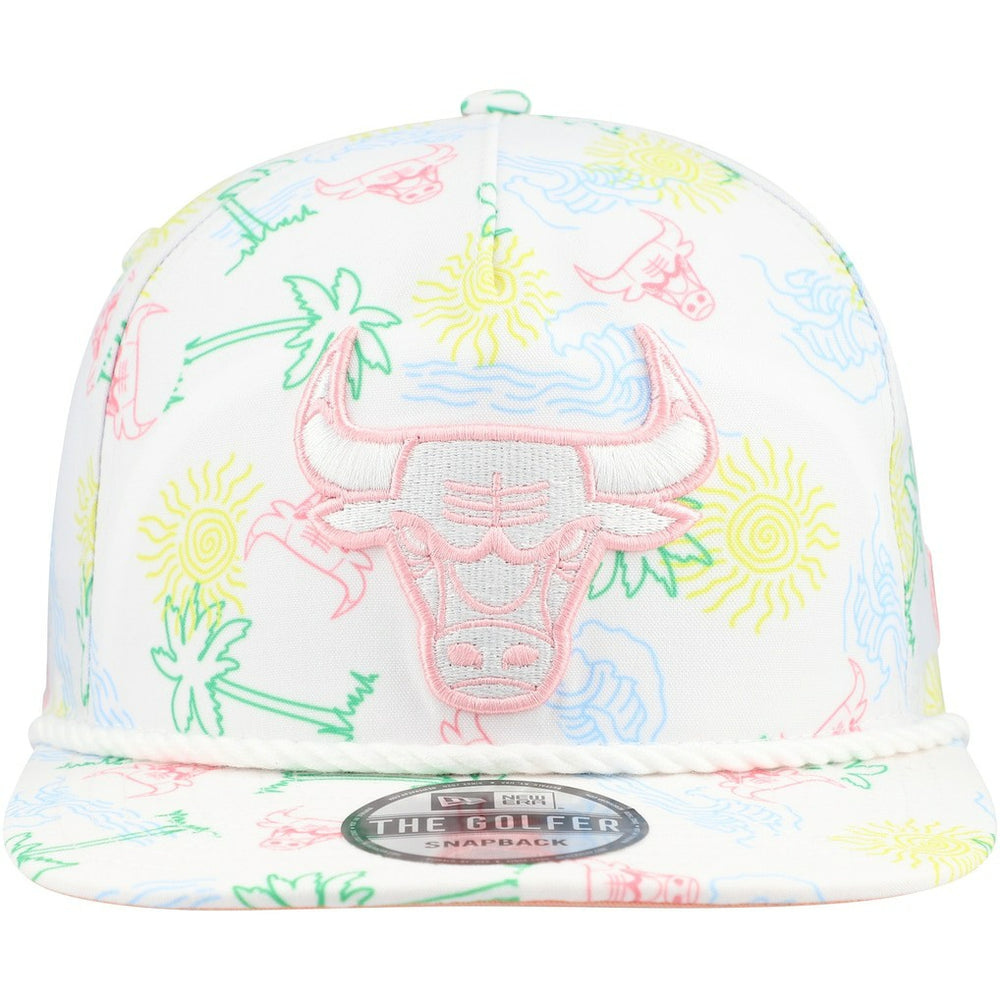 Chicago Bulls Palm Trees and Waves Golfer Adjustable Hat For Sale