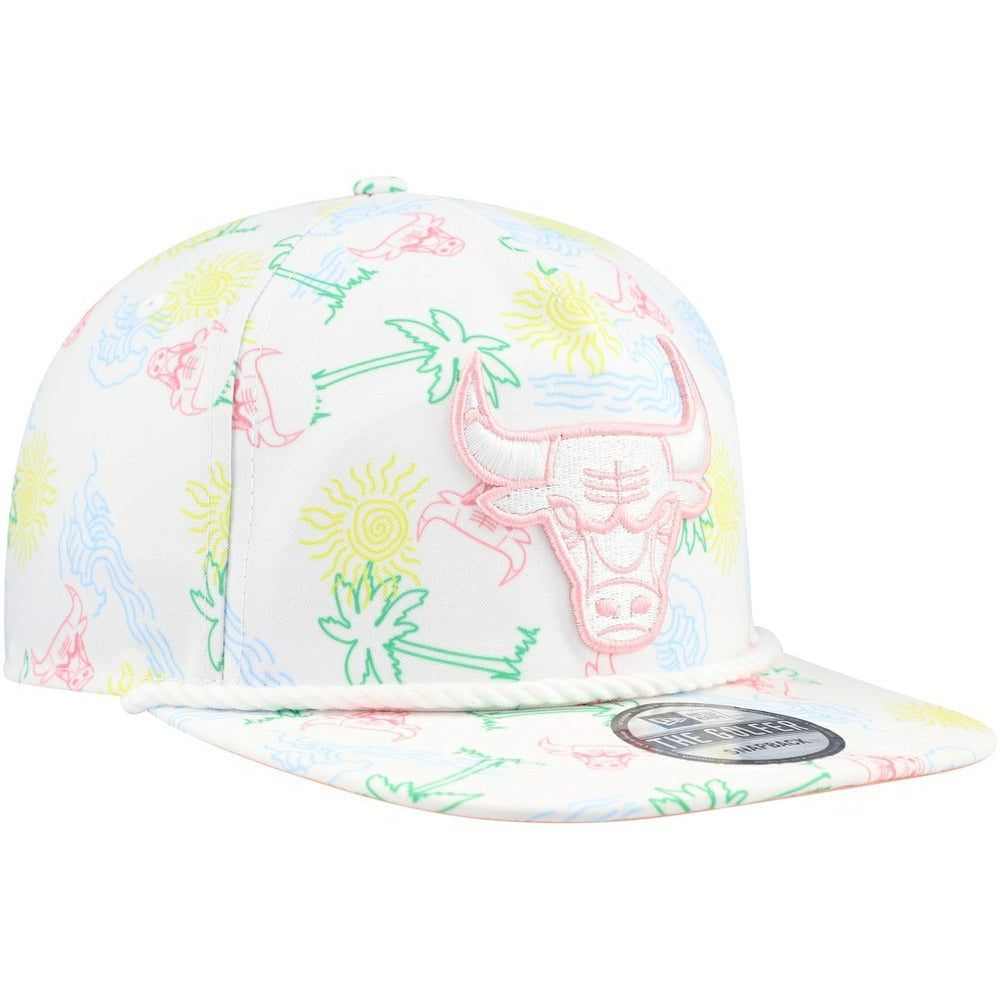 Chicago Bulls Palm Trees and Waves Golfer Adjustable Hat For Sale