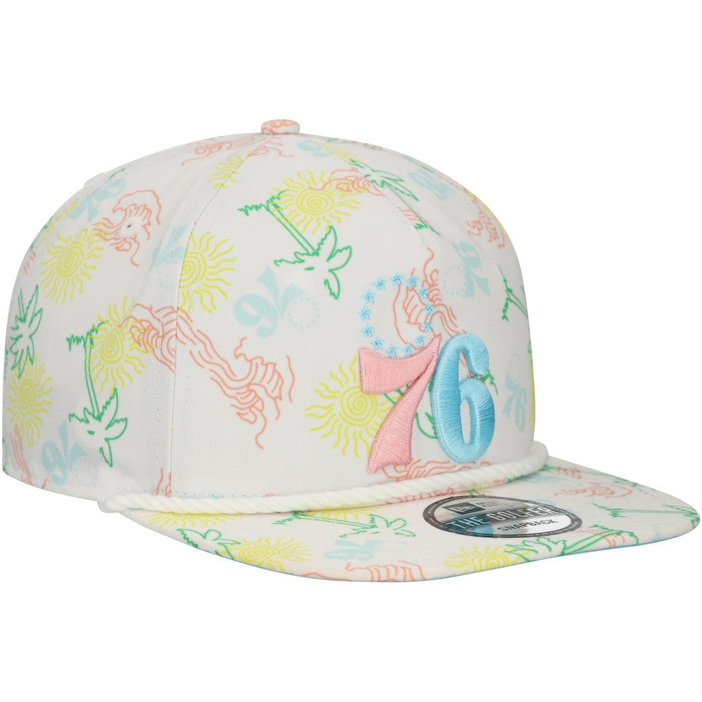 Philadelphia 76ers Palm Trees and Waves Golfer Adjustable Hat Online