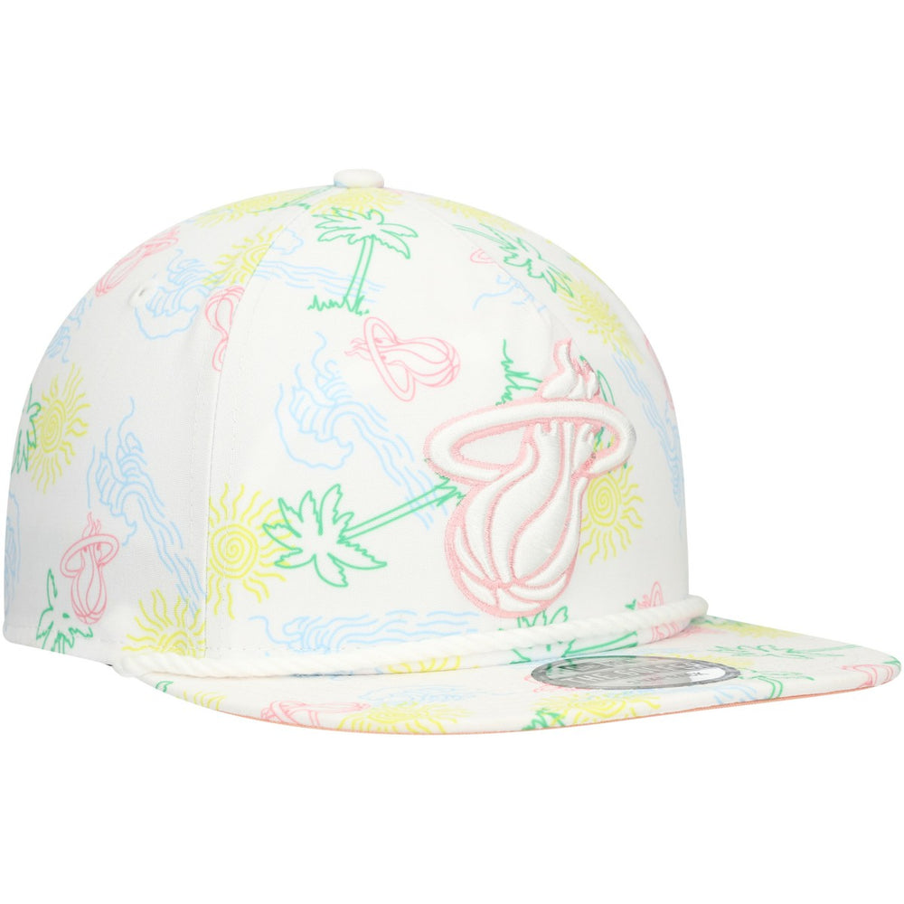 Miami Heat Palm Trees and Waves Golfer Adjustable Hat Online