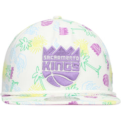 Sacramento Kings Palm Trees and Waves Golfer Adjustable Hat On Sale