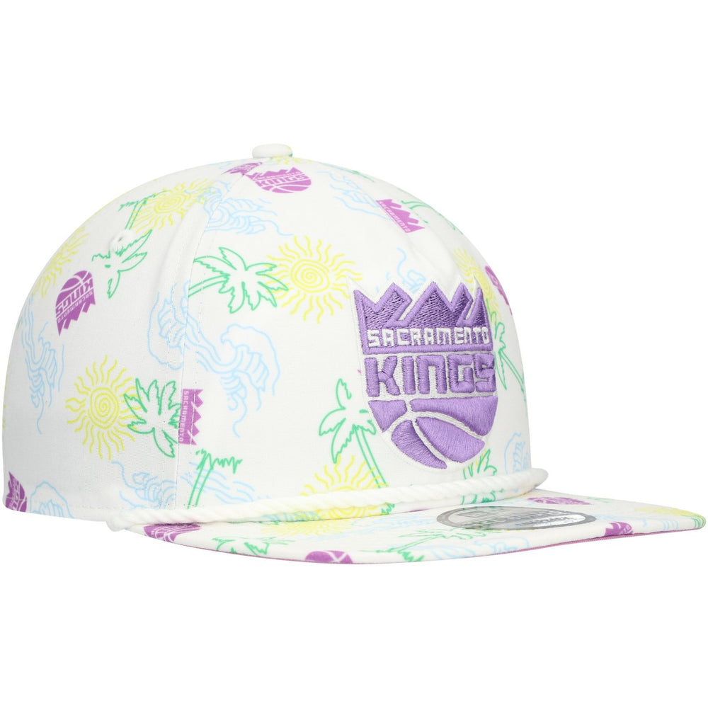 Sacramento Kings Palm Trees and Waves Golfer Adjustable Hat On Sale