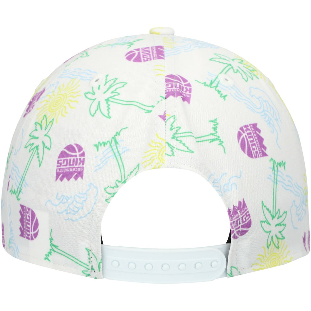 Sacramento Kings Palm Trees and Waves Golfer Adjustable Hat On Sale