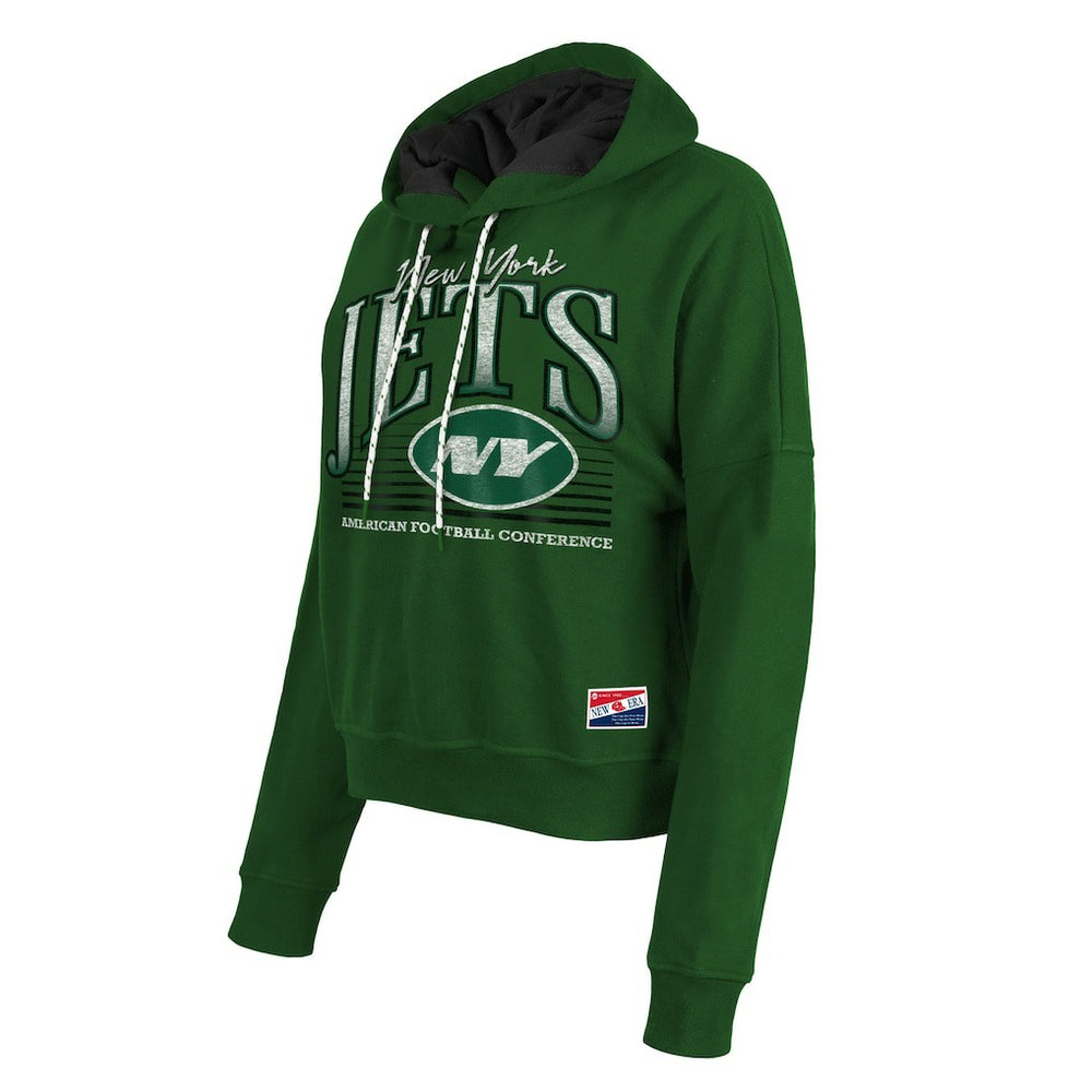New York Jets New Era Women's Boxy Pullover Hoodie