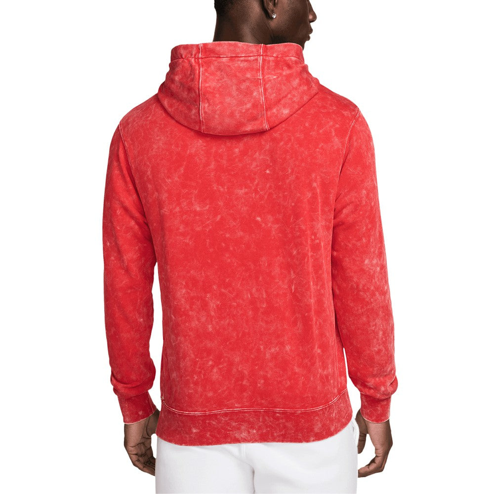 Paris Saint-Germain Club Washed Pullover Hoodie Red - Nike