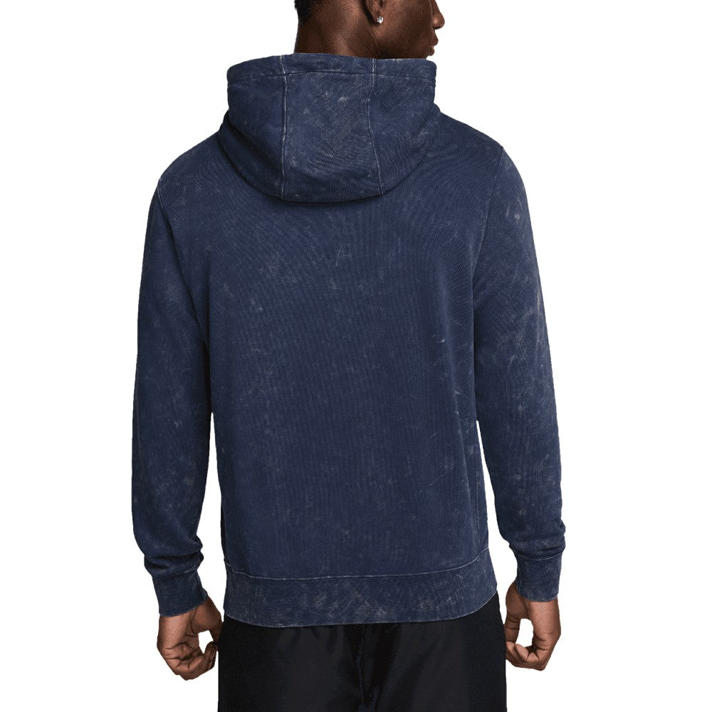 Paris Saint-Germain Club Washed Pullover Hoodie Navy - Nike