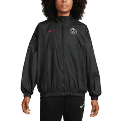 Paris Saint-Germain Women's Essential Windrunner Full-Zip Jacket Black - Nike