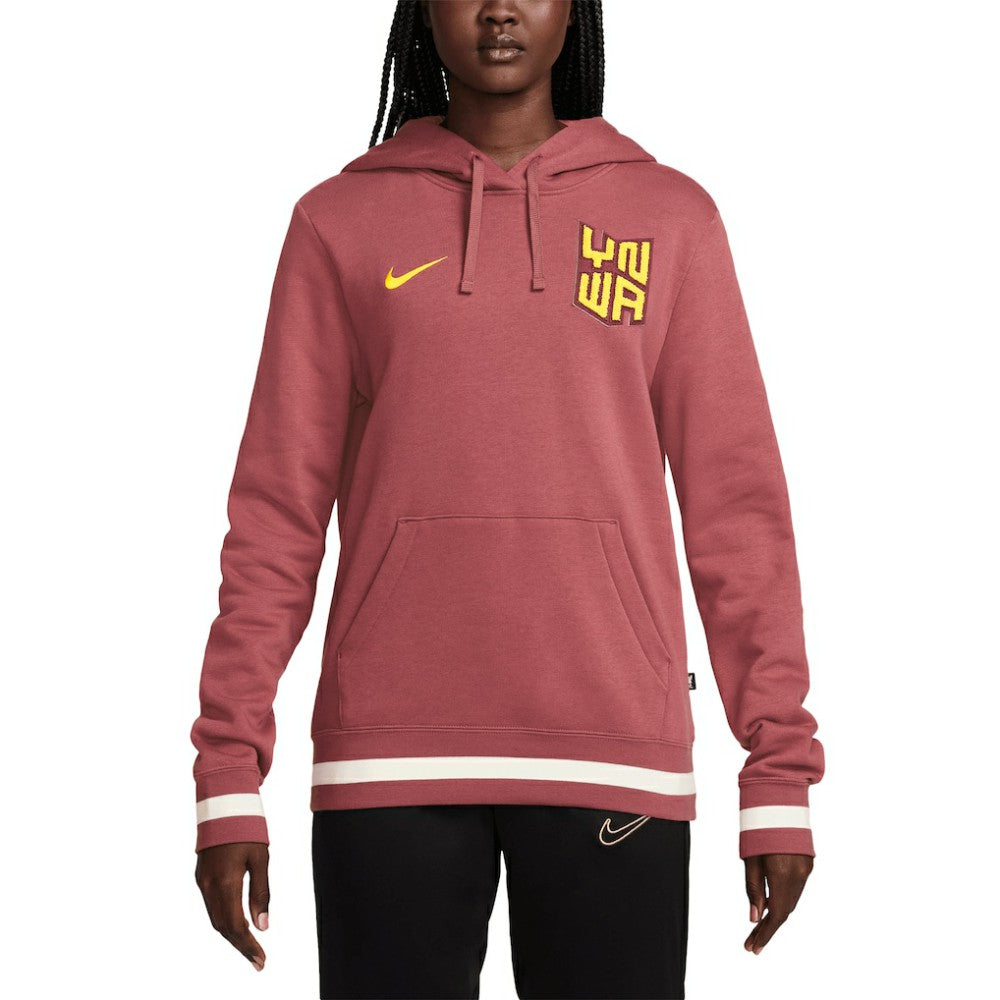Liverpool Women's 2024/25 Third Club Fleece Pullover Hoodie Burgundy - Nike