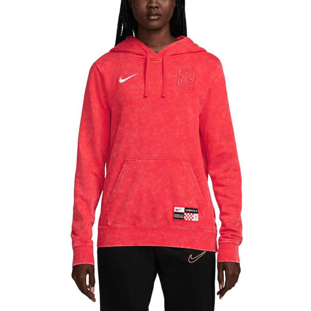 Liverpool Women's 2024/25 Third Club Fleece Pullover Hoodie Red - Nike