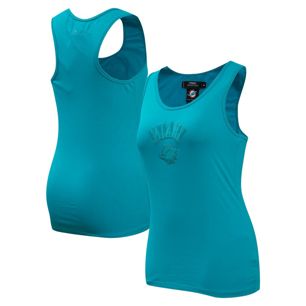 Miami Dolphins  Pro Standard Women's Triple Tonal Racerback Tank Top