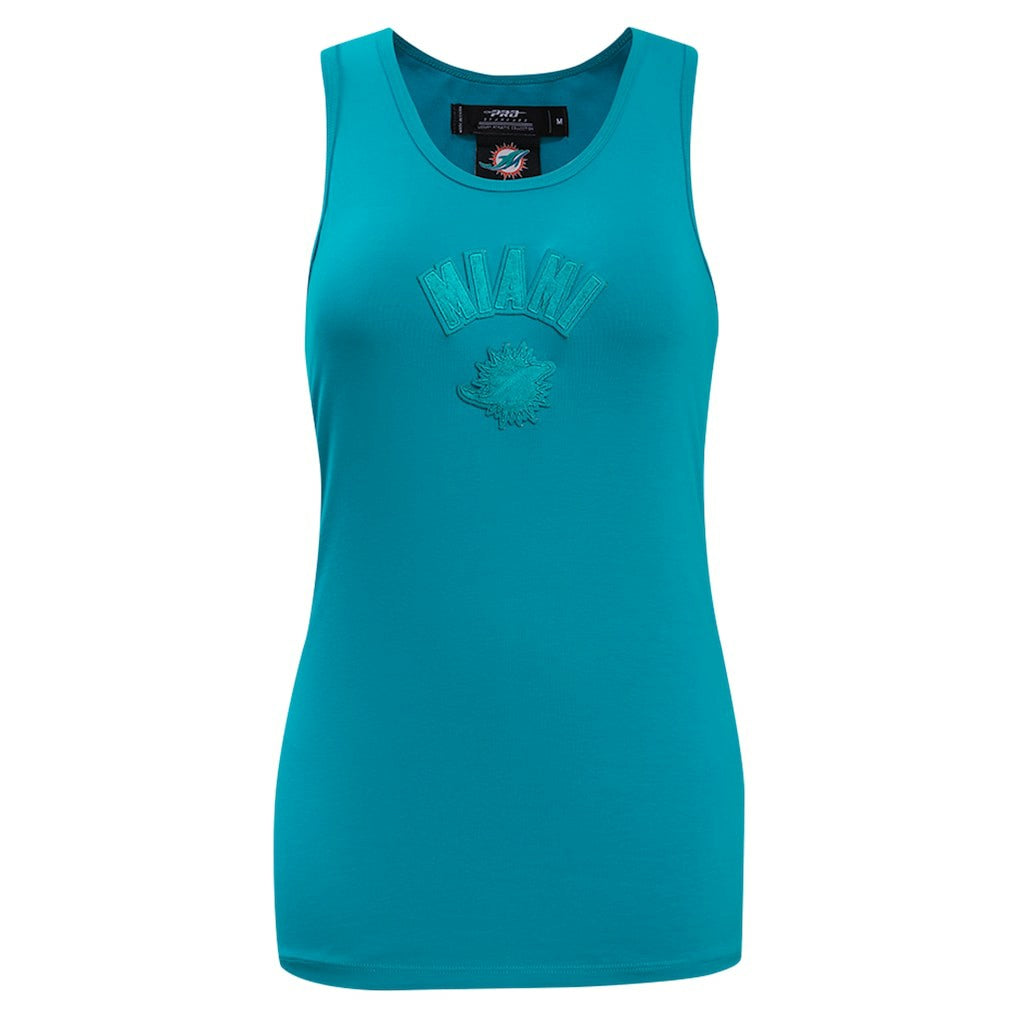Miami Dolphins  Pro Standard Women's Triple Tonal Racerback Tank Top