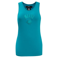 Miami Dolphins  Pro Standard Women's Triple Tonal Racerback Tank Top