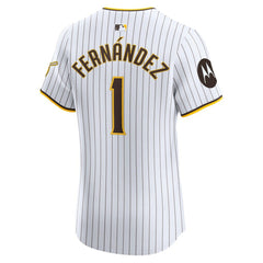 Tony Fernández San Diego Padres Nike Home Elite Sponsor Patch Player Jersey | MLB Sale