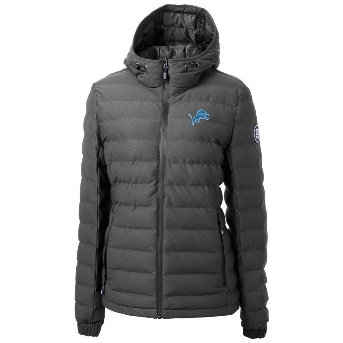 Detroit Lions  Cutter & Buck Women's Mission Ridge Repreve Eco Insulated Full-Zip Puffer Jacket