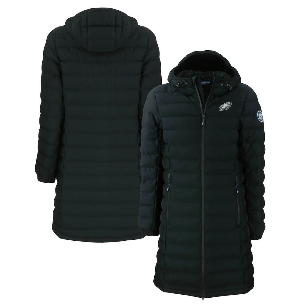 Philadelphia Eagles  Cutter & Buck Women's Mission Ridge Repreve Eco Insulated Long Full-Zip Puffer Jacket