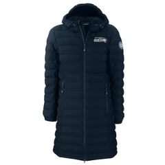 Seattle Seahawks  Cutter & Buck Women's Mission Ridge Repreve Eco Insulated Long Full-Zip Puffer Jacket