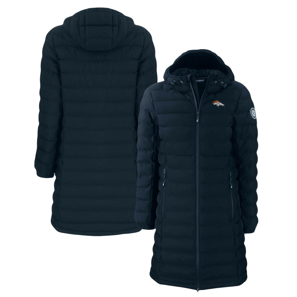 Denver Broncos  Cutter & Buck Women's Mission Ridge Repreve Eco Insulated Long Full-Zip Puffer Jacket