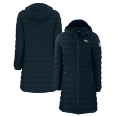 Denver Broncos  Cutter & Buck Women's Mission Ridge Repreve Eco Insulated Long Full-Zip Puffer Jacket