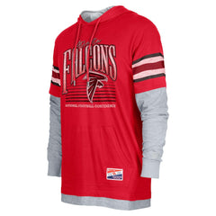 Atlanta Falcons New Era Twofer Long Sleeve Hooded T-Shirt