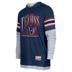 Houston Texans New Era Twofer Long Sleeve Hooded T-Shirt