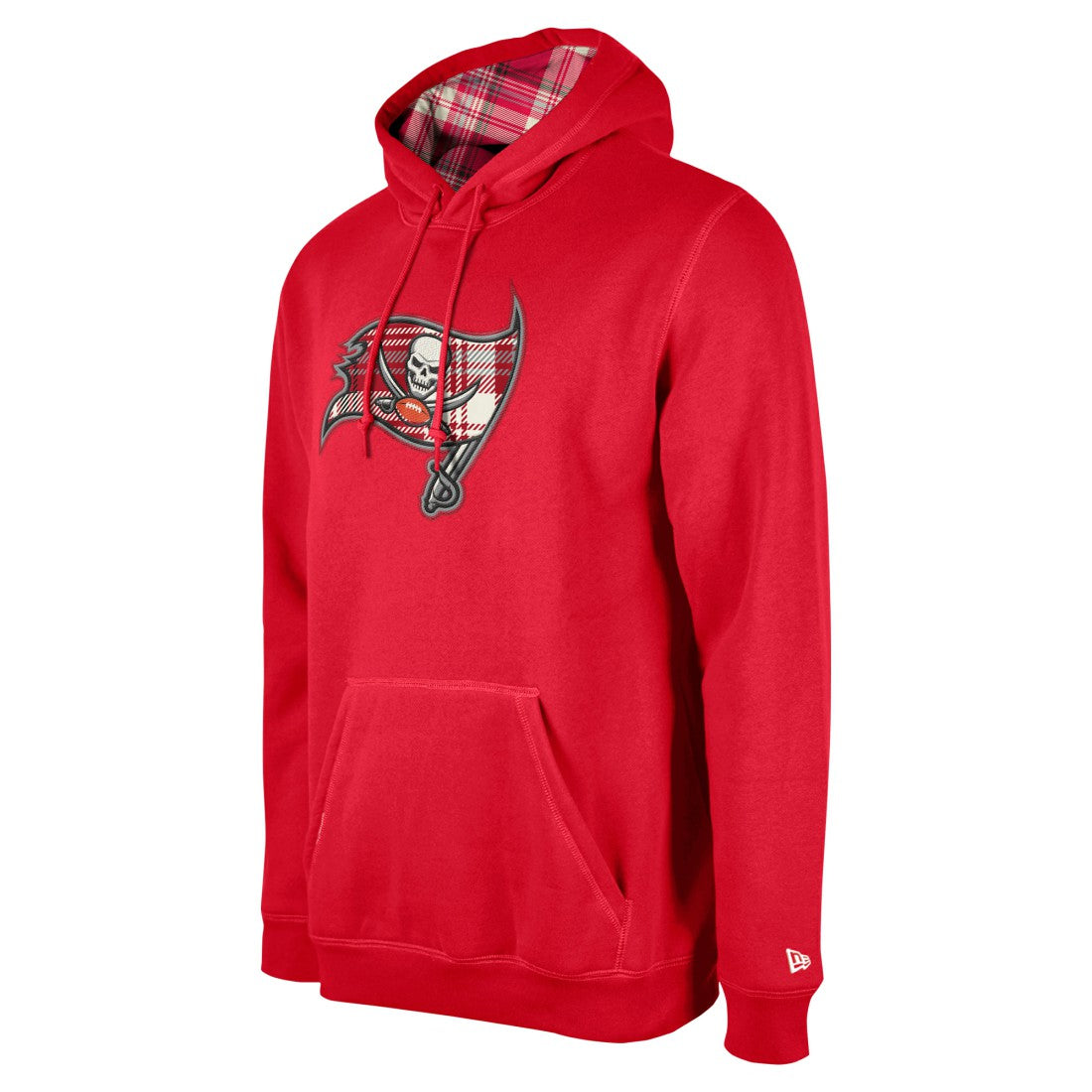 Tampa Bay Buccaneers New Era 3rd Down Plaid Pullover Hoodie