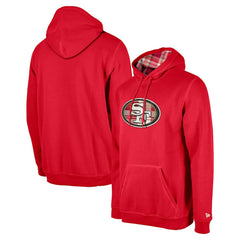 San Francisco 49ers New Era 3rd Down Plaid Pullover Hoodie