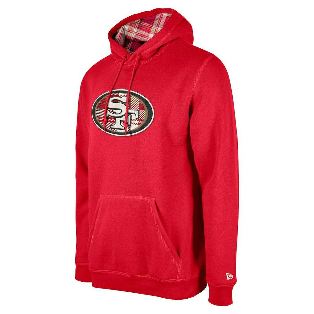 San Francisco 49ers New Era 3rd Down Plaid Pullover Hoodie