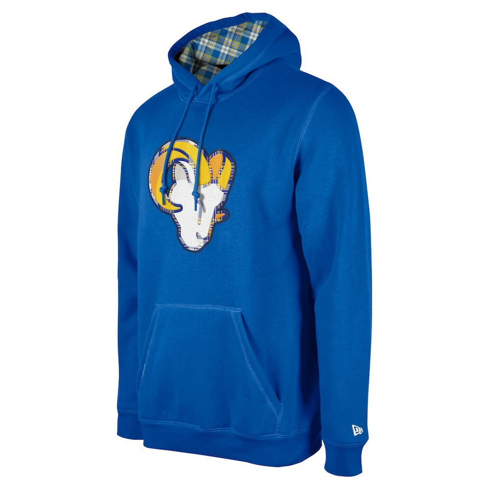 Los Angeles Rams New Era 3rd Down Plaid Pullover Hoodie