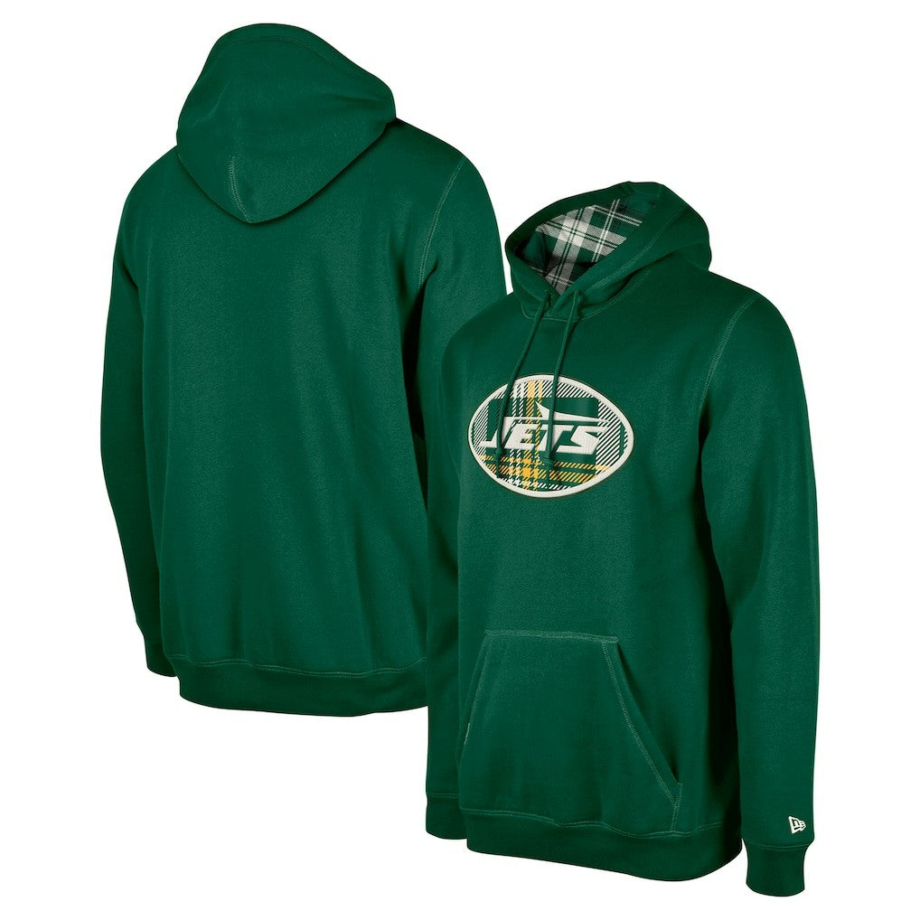 New York Jets New Era 3rd Down Plaid Pullover Hoodie