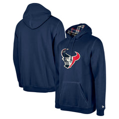 Houston Texans New Era 3rd Down Plaid Pullover Hoodie