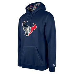 Houston Texans New Era 3rd Down Plaid Pullover Hoodie