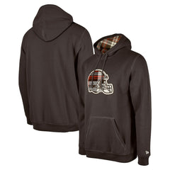 Cleveland Browns New Era 3rd Down Plaid Pullover Hoodie
