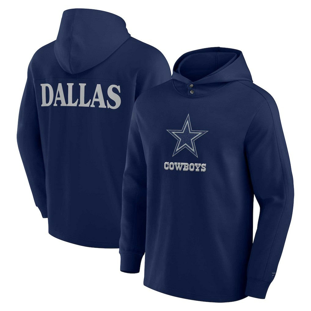 Dallas Cowboys Fanatics Elements Blaze Tri-Blend Long Sleeve Hoodie T-Shirt