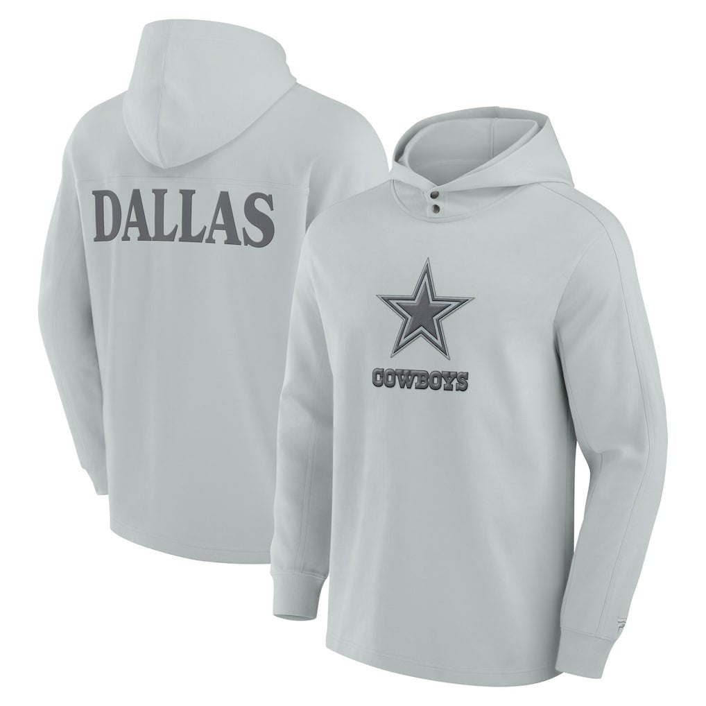Dallas Cowboys Fanatics Elements Blaze Tri-Blend Long Sleeve Hoodie T-Shirt