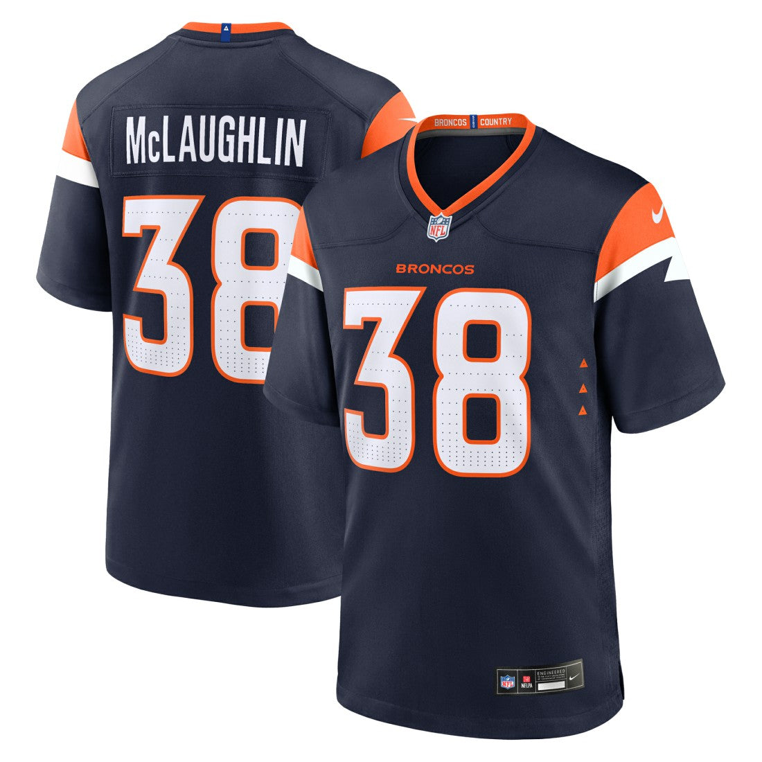 Denver Broncos Nike Jaleel McLaughlin  Alternate Game Jersey